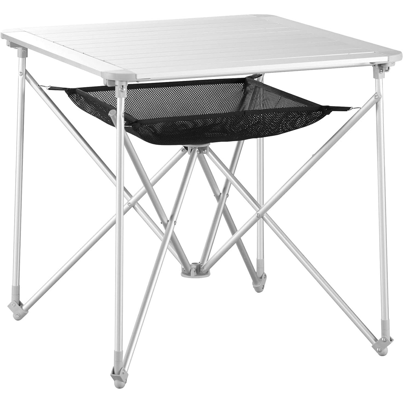 Table de camping UQUIP Mercy, table pliante de camping, table roulante, table pliante 4 personnes en aluminium