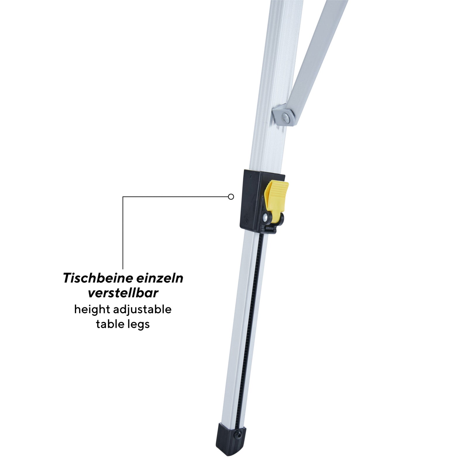 UQUIP Alu Campingtisch Variety L Klapptisch Wetterfest Leicht Höhenverstellbar