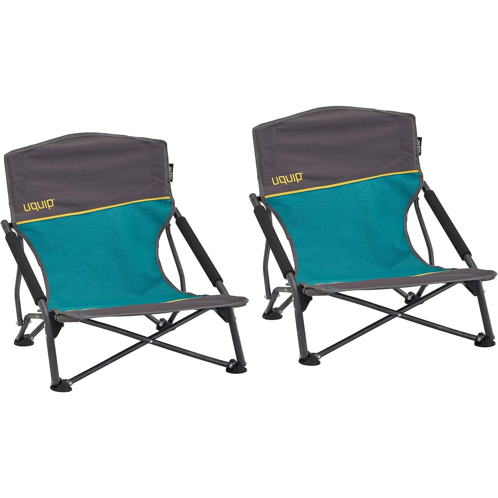 UQUIP Strandstuhl Set Mary Campingstuhl Faltstuhl Klappstuhl Niedrig 120 kg