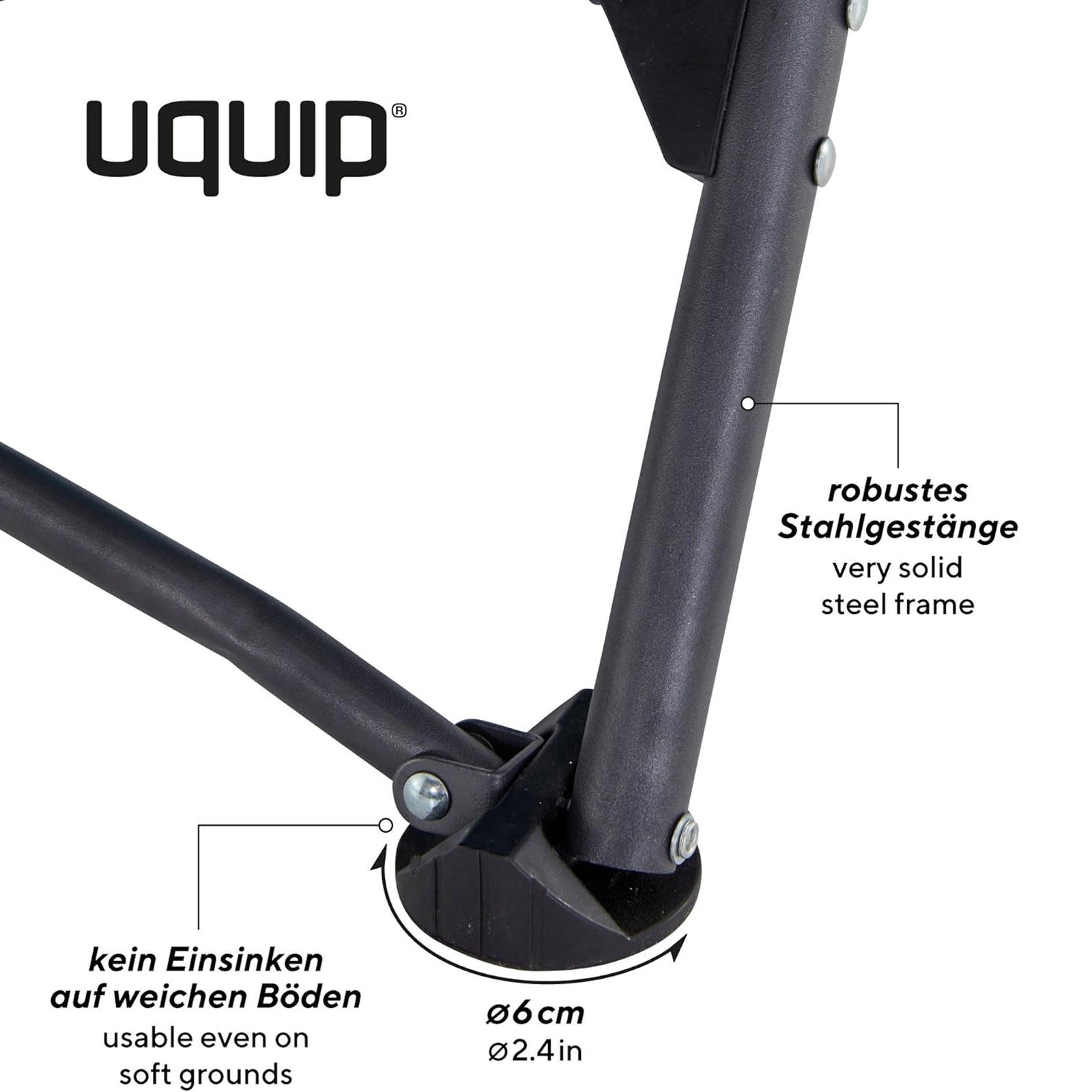 UQUIP Strandstuhl Set Mary Campingstuhl Faltstuhl Klappstuhl Niedrig 120 kg