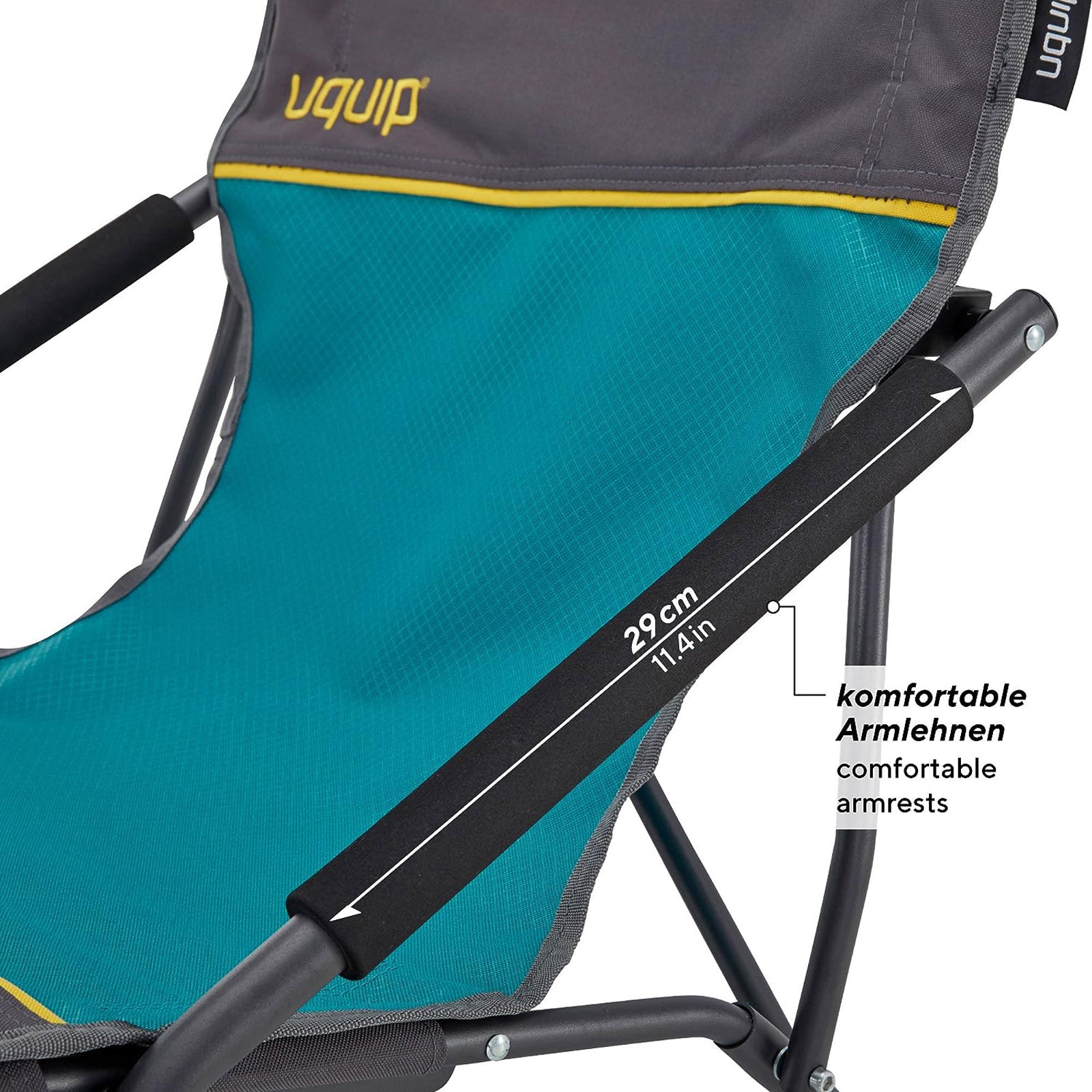 UQUIP Strandstuhl Set Mary Campingstuhl Faltstuhl Klappstuhl Niedrig 120 kg