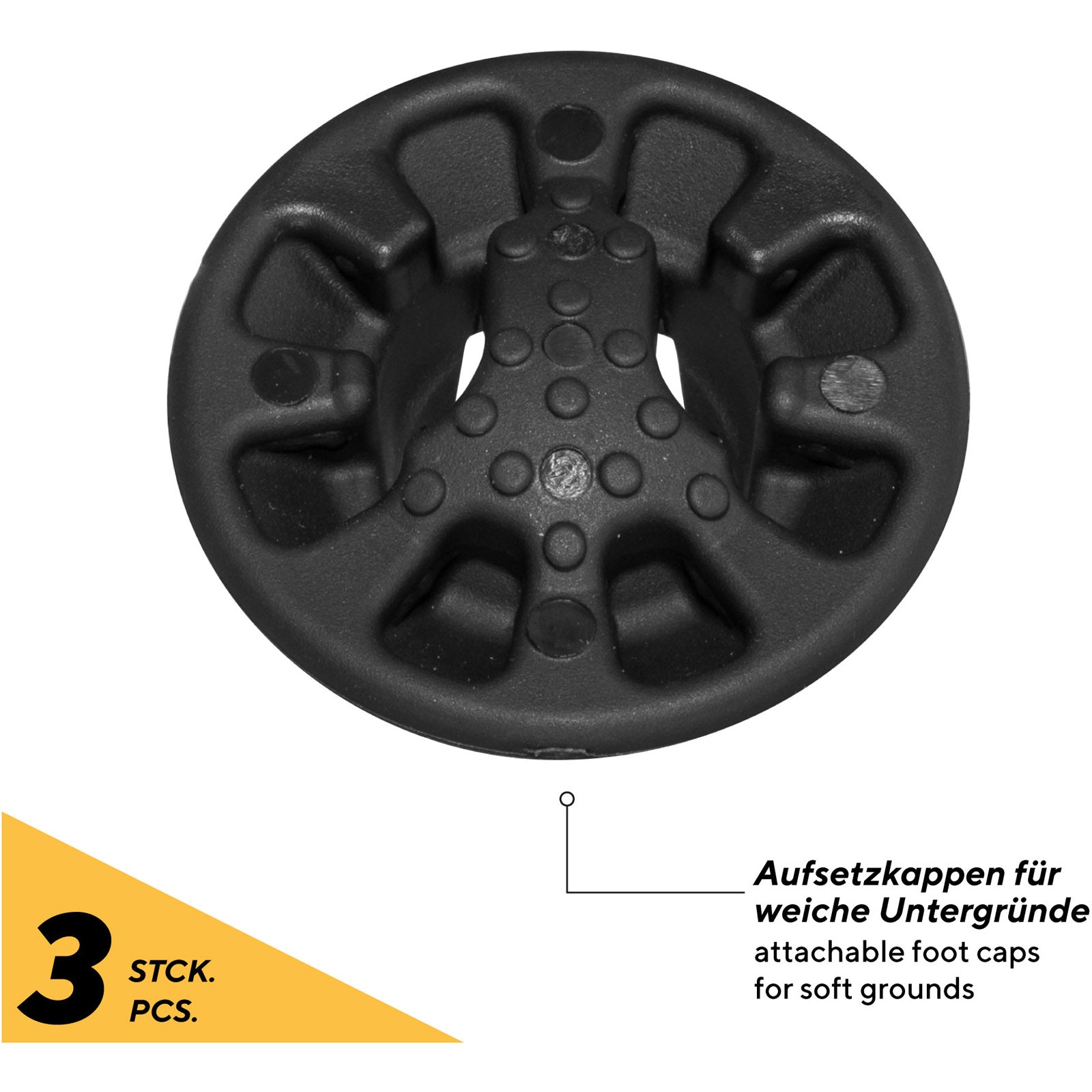 UQUIP Fußkappen Muddy S Weiche Untergründe Für Three Sixty Mini Campinghocker