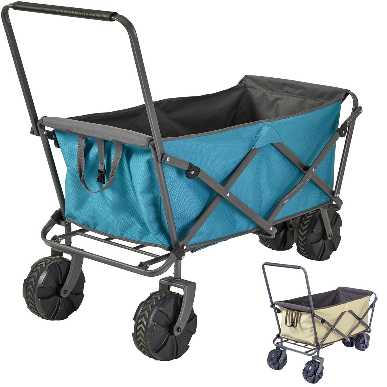 UQUIP Strand Bollerwagen Buddy Handwagen Transport Karre Garten Wagen Faltbar