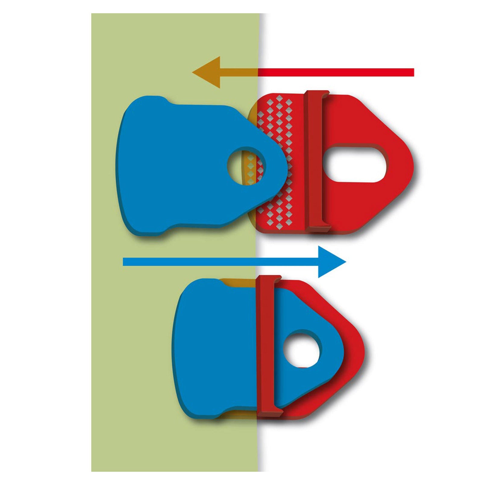 BO-CAMP Set of 4 carpet floor clips for tent tarpaulins, tensioners, clamps, holders, camping
