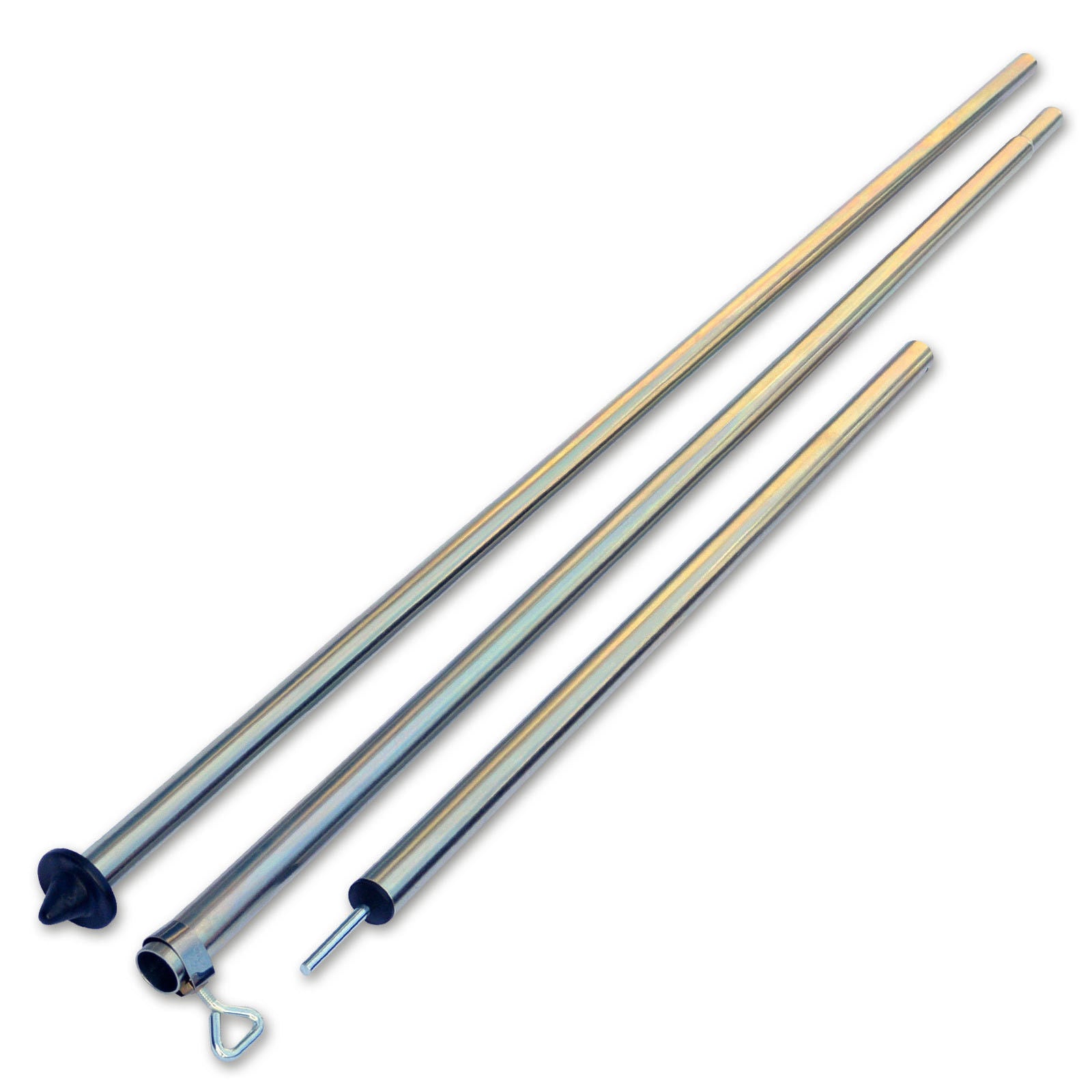 OUTDOOR Teleskop Vor Zelt Stange Sonnensegel Tarpstange Stahl Aufstell Gestänge