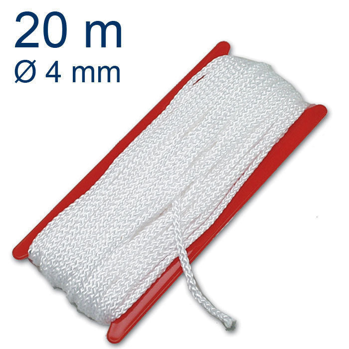 Corde de haubanage de 20 m sur enrouleur, corde de tension pour tente, corde de 4 mm
