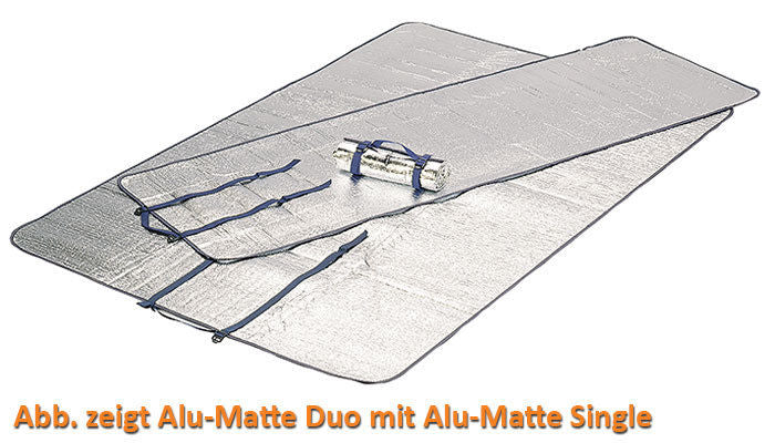 HIGH PEAK aluminium slaapmat, tweepersoons, isolatiemat, 2 personen, thermomat, 300 g