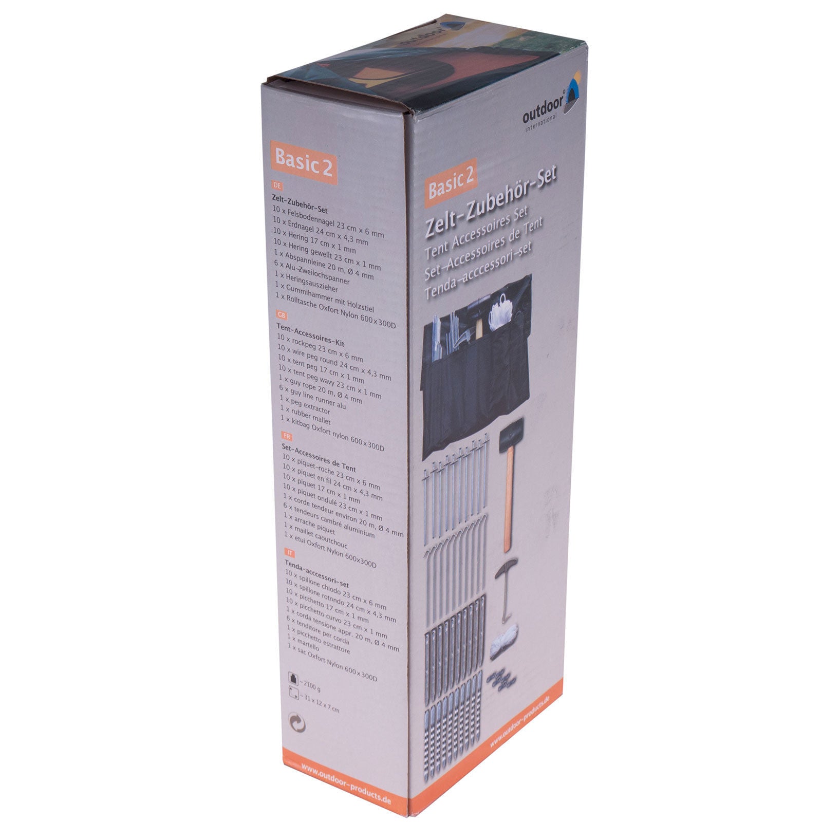 OUTDOOR tent accessories set 50-piece peg replacement camping awning sun sail