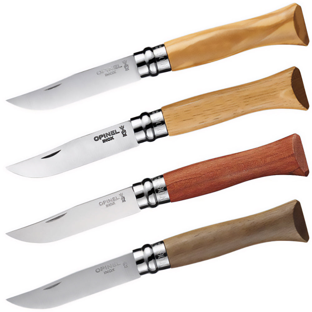 OPINEL Klappmesser No 6 Taschenmesser Messer Eiche Olive Walnuss Padouk Holz