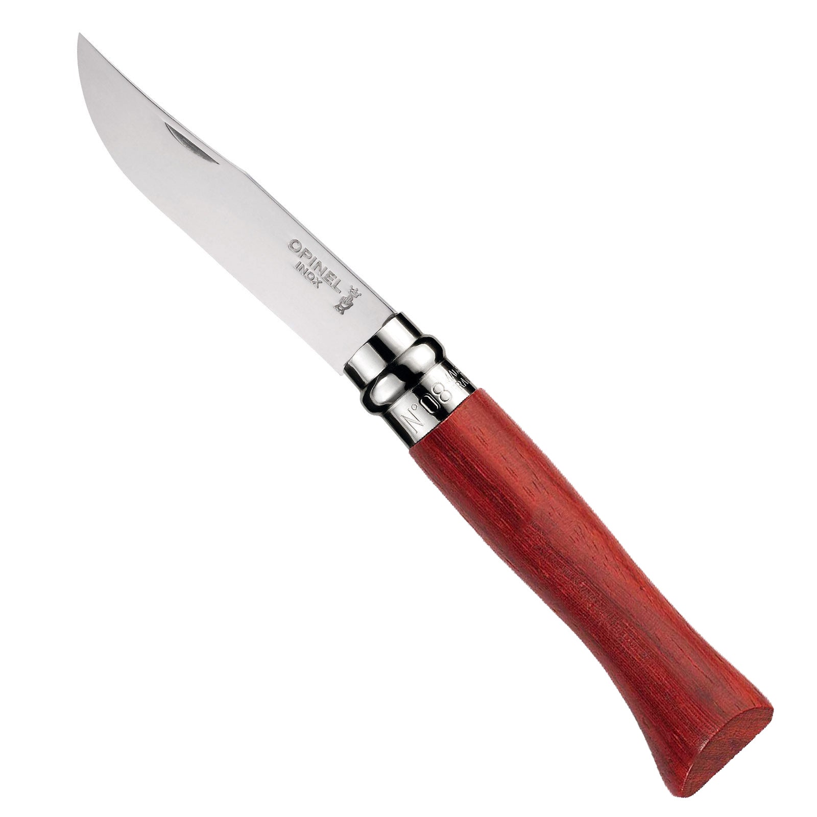 OPINEL Klappmesser No 8 Taschenmesser Messer Eiche Olive Walnuss Bubinga Stahl