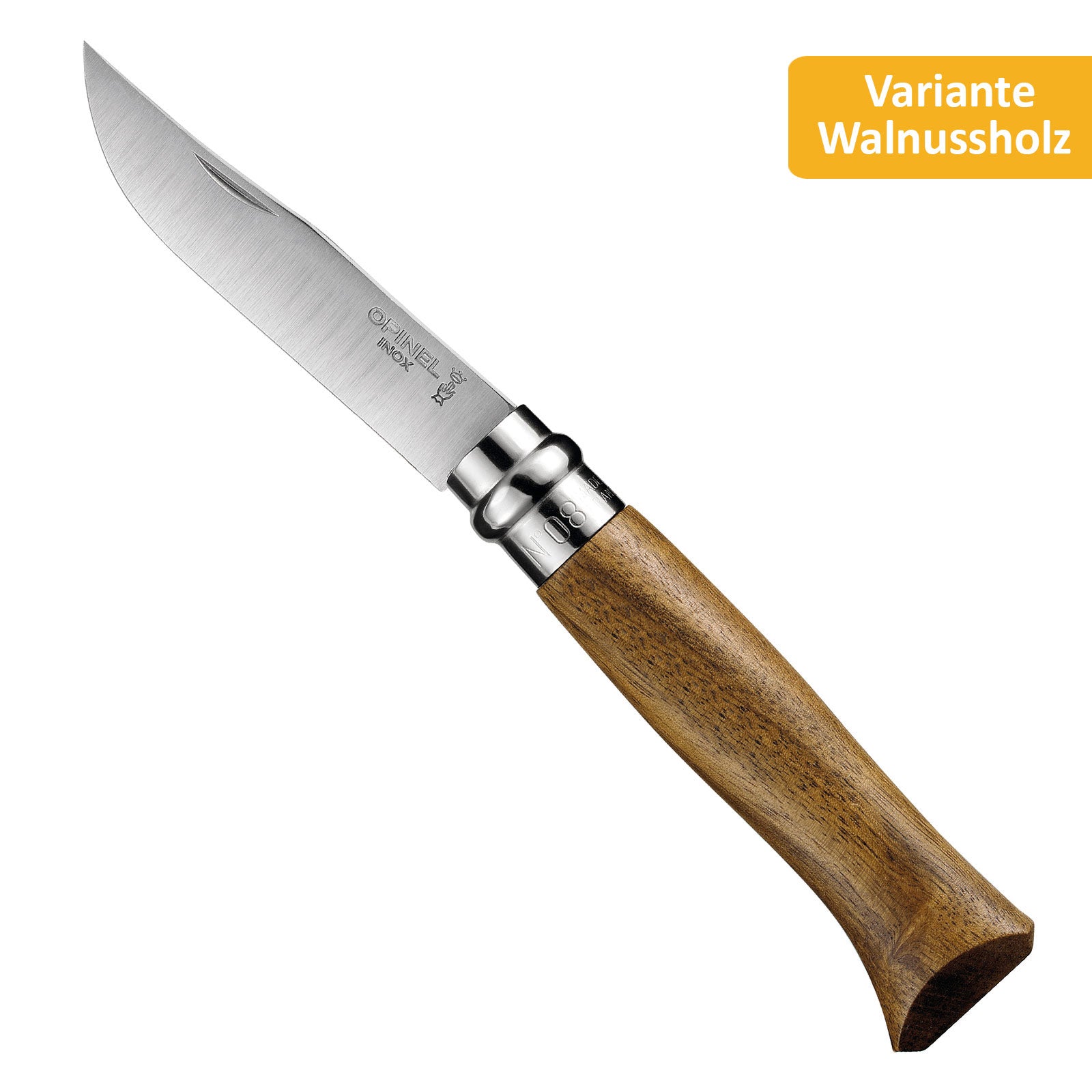 OPINEL Folding Knife No. 8 Pocket Knife Oak Olive Walnut Bubinga Steel