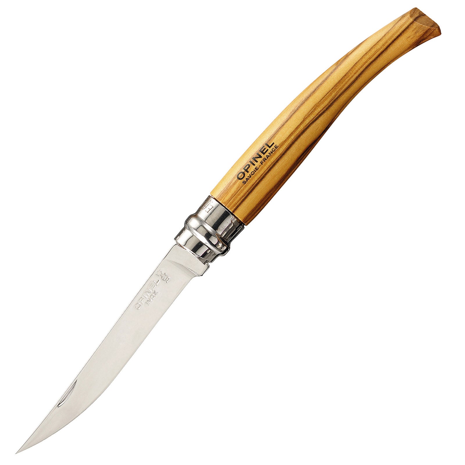 OPINEL Geschenk Set Slimline Messer + Etui Klappmesser Taschenmesser Oliven Holz