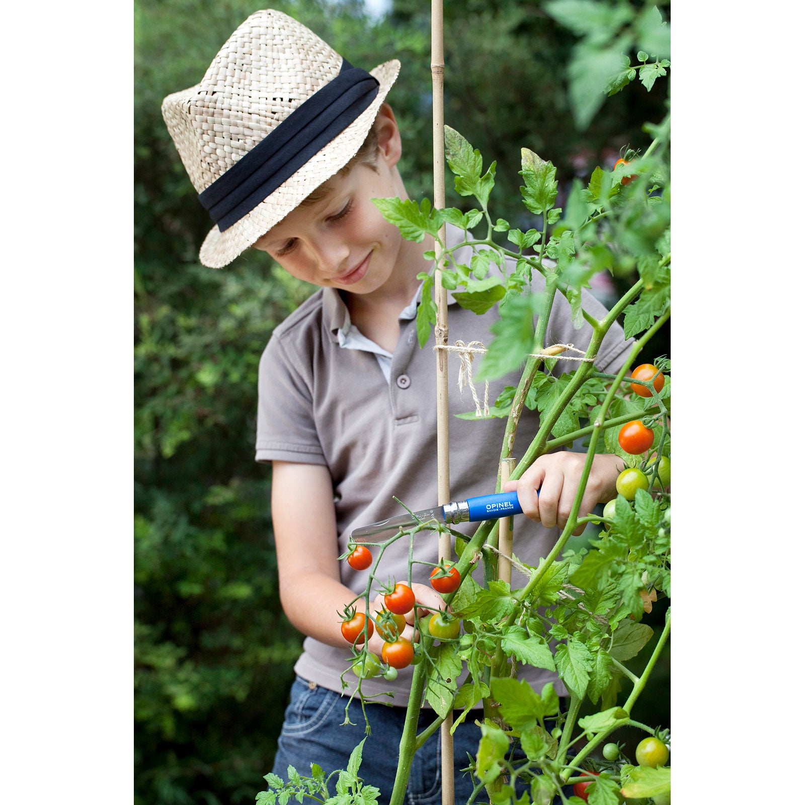 OPINEL children's knife carving knife children's pocket knife camping knife round wood