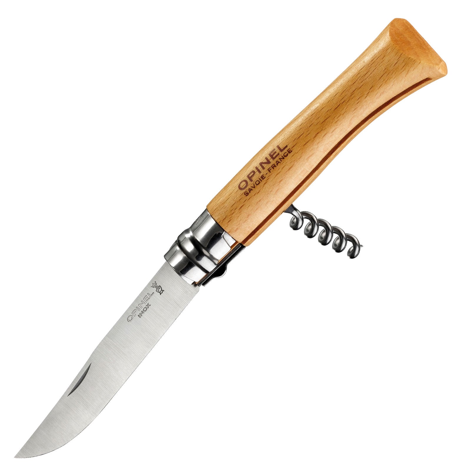 OPINEL Corkscrew No. 10 Pocket Knife - Wine Bottle Opener - Folding Knife