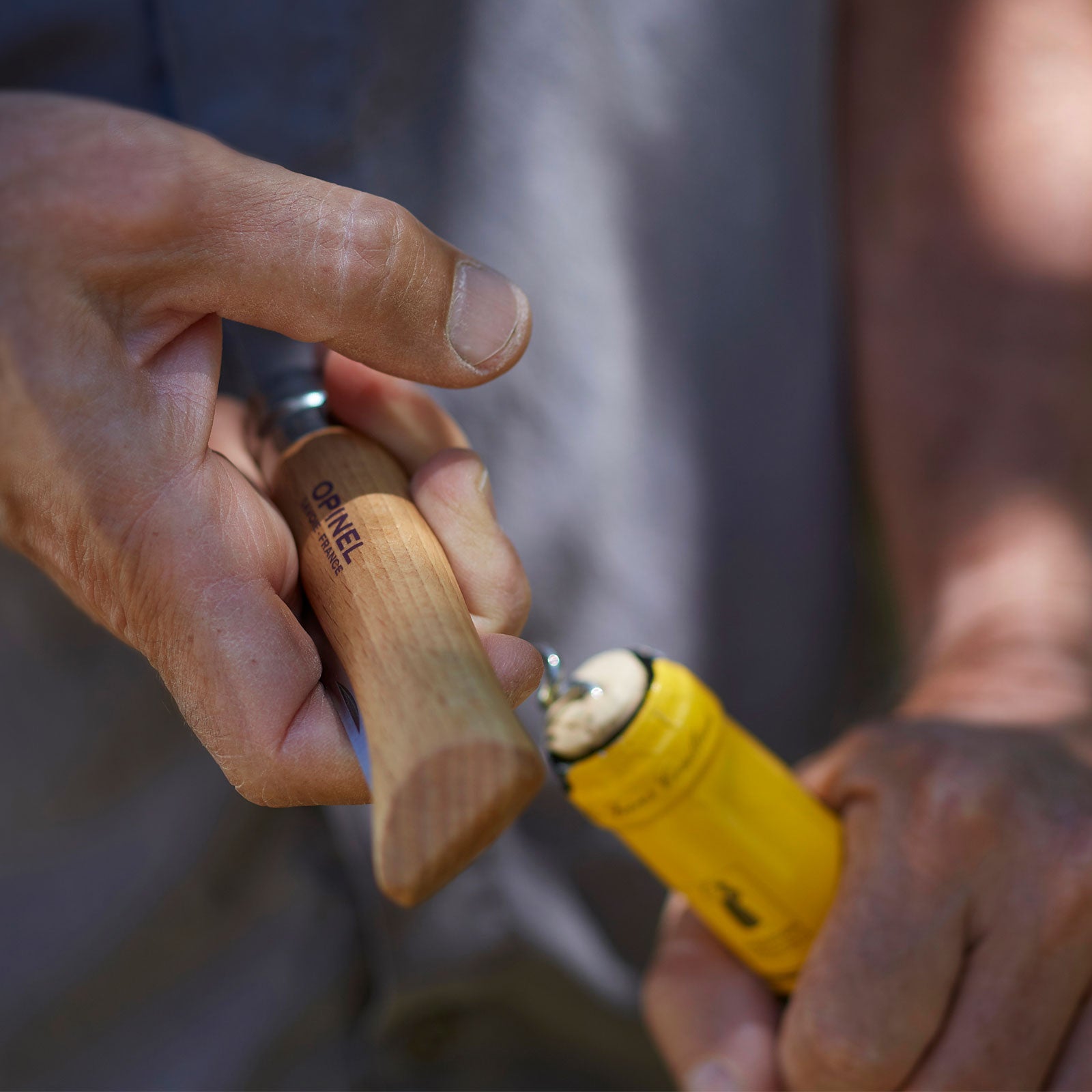 Couteau de poche OPINEL Tire-bouchon n° 10 - Décapsuleur - Couteau pliant