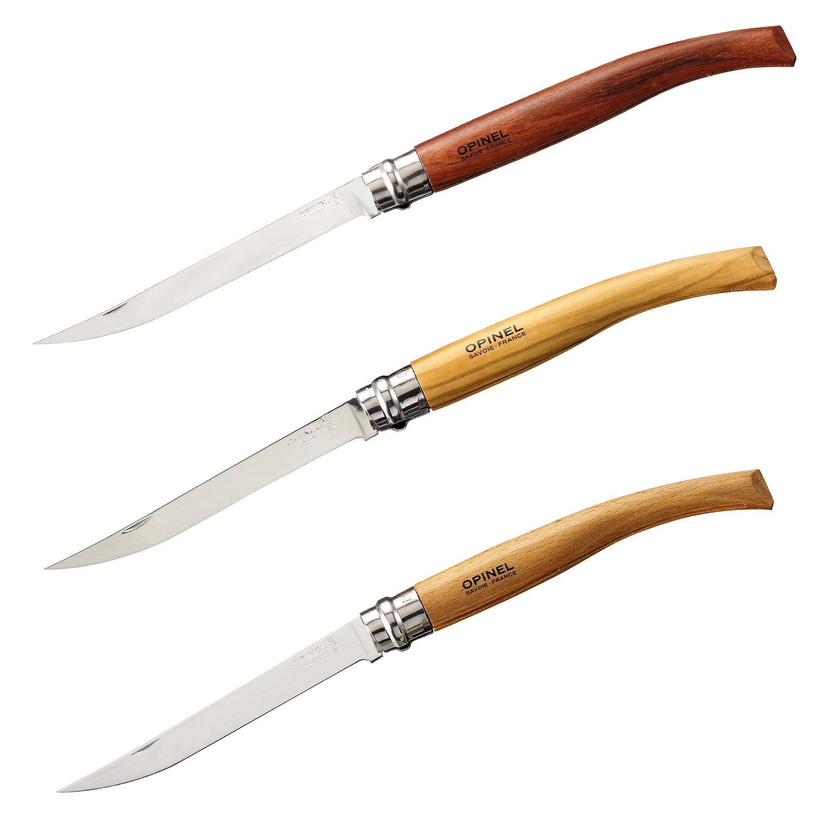 OPINEL Klappmesser Slim Line - No 08/10/12/15 Taschenmesser Messer Olive Bubinga