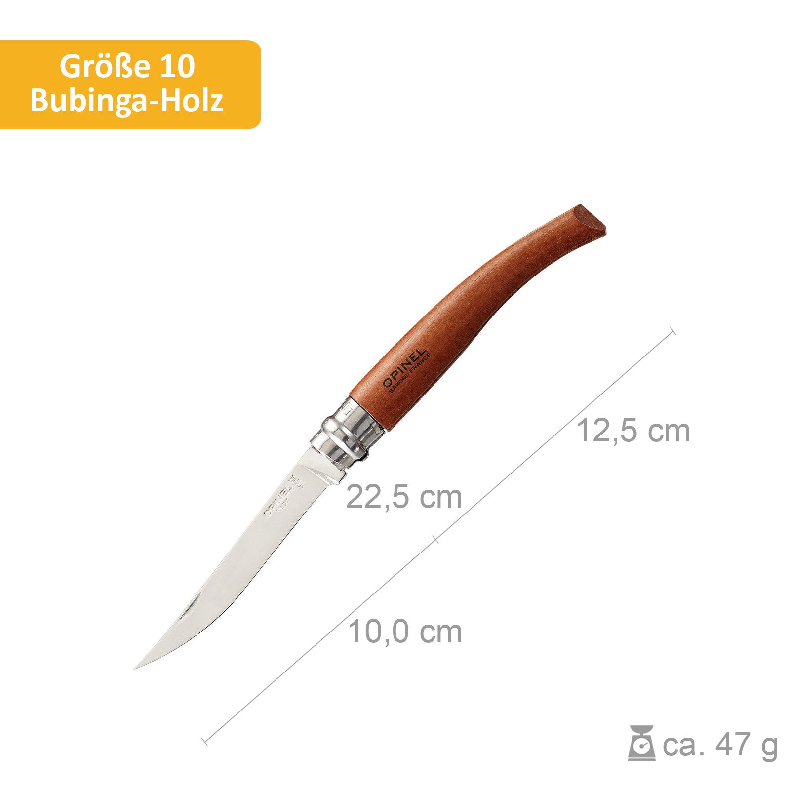 Couteau pliant OPINEL Slim Line - N° 08/10/12/15 Couteau de poche Olivier Bubinga