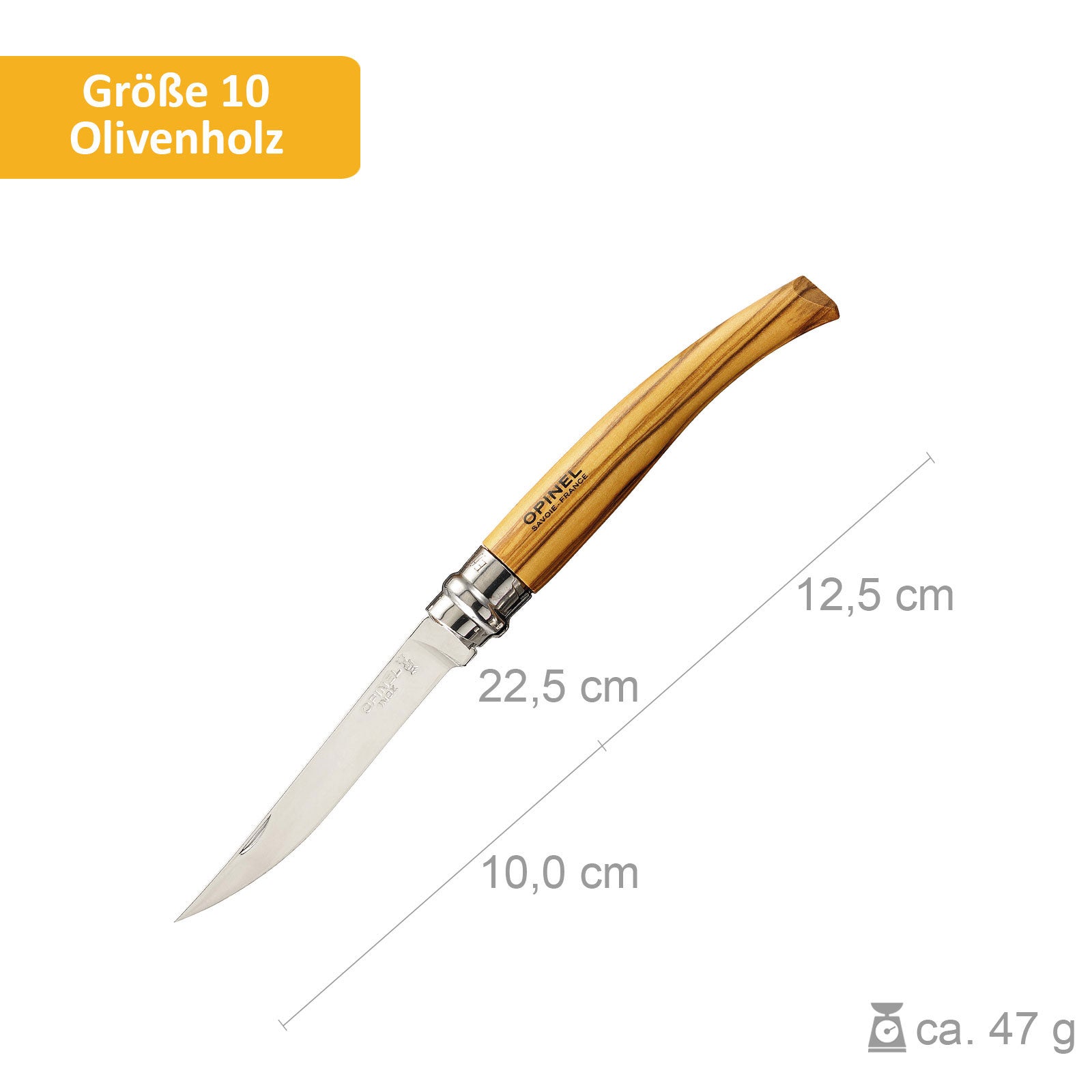 OPINEL Klappmesser Slim Line - No 08/10/12/15 Taschenmesser Messer Olive Bubinga