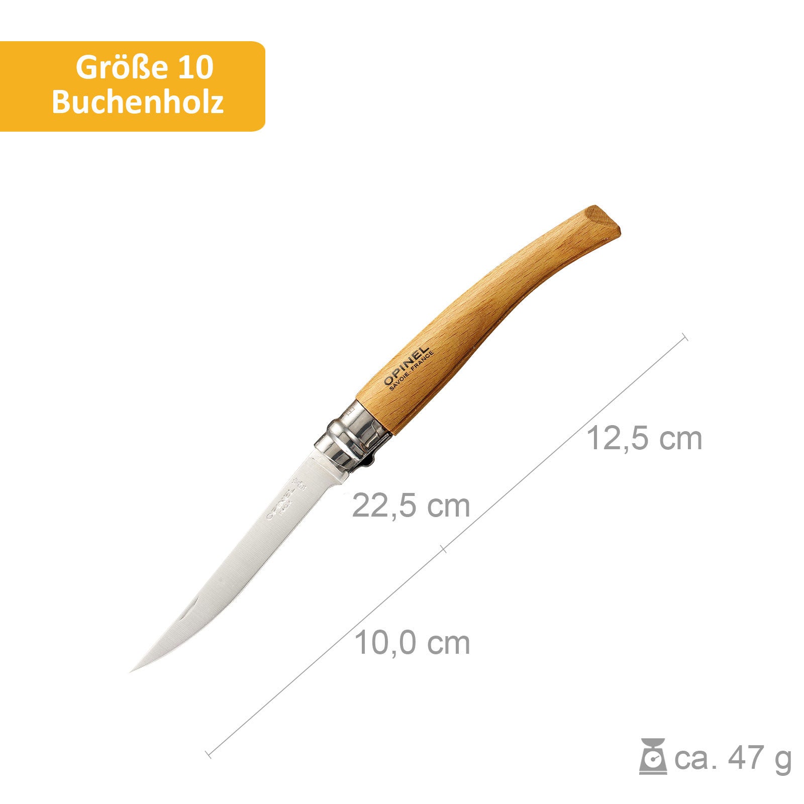 Couteau pliant OPINEL Slim Line - N° 08/10/12/15 Couteau de poche Olivier Bubinga