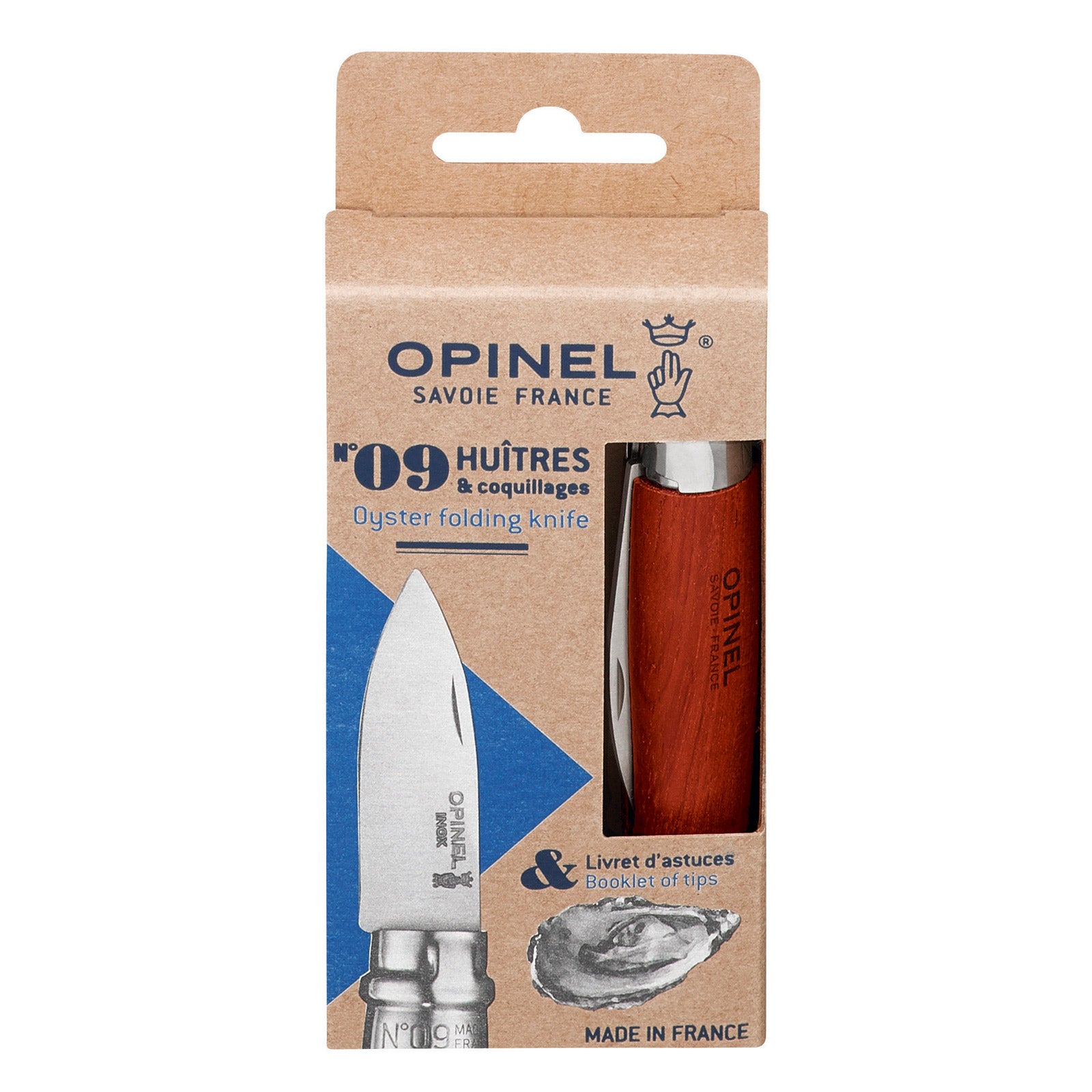 Couteau à huîtres OPINEL - Couteau pliant Ouvre-huîtres Couteau à coquillages Casse-huîtres