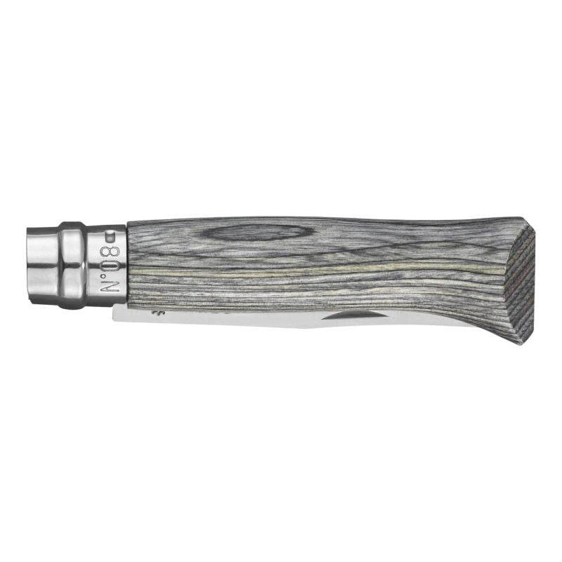 OPINEL Klappmesser No 8 Camping Messer Taschenmesser Birke Holz Inox Stahl