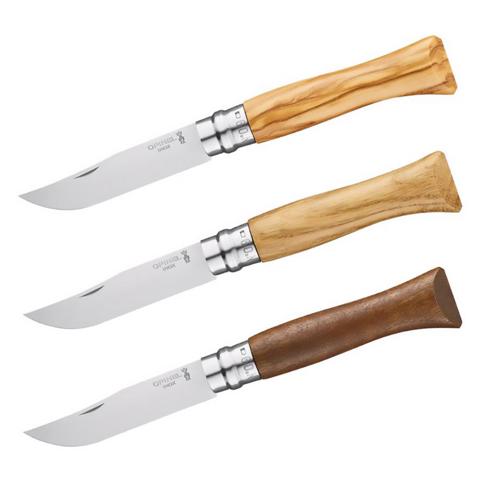 OPINEL Klappmesser No 09 Taschenmesser Messer Eiche Olive Walnuss Holz Stahl