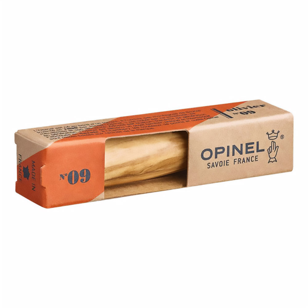Couteau pliant OPINEL n° 09, couteau de poche, bois de chêne, olive, noyer, acier