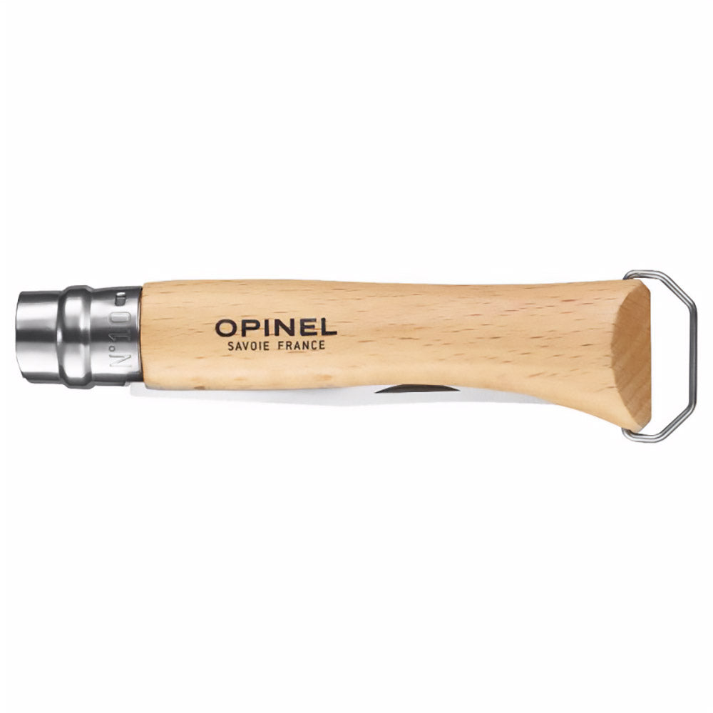 Couteau de poche OPINEL n° 10 avec tire-bouchon, ouvre-bouteilles de vin, couteau pliant en bois