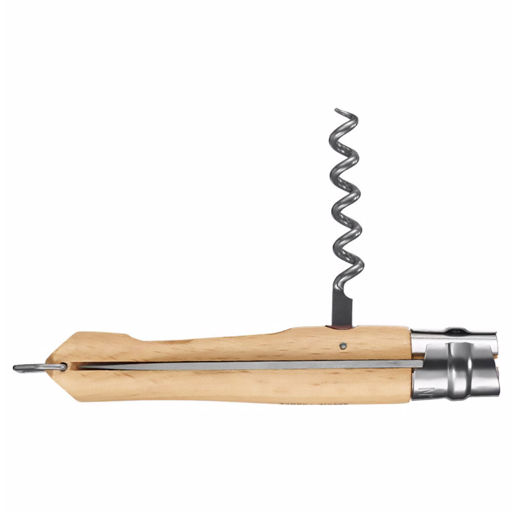 Couteau de poche OPINEL n° 10 avec tire-bouchon, ouvre-bouteilles de vin, couteau pliant en bois