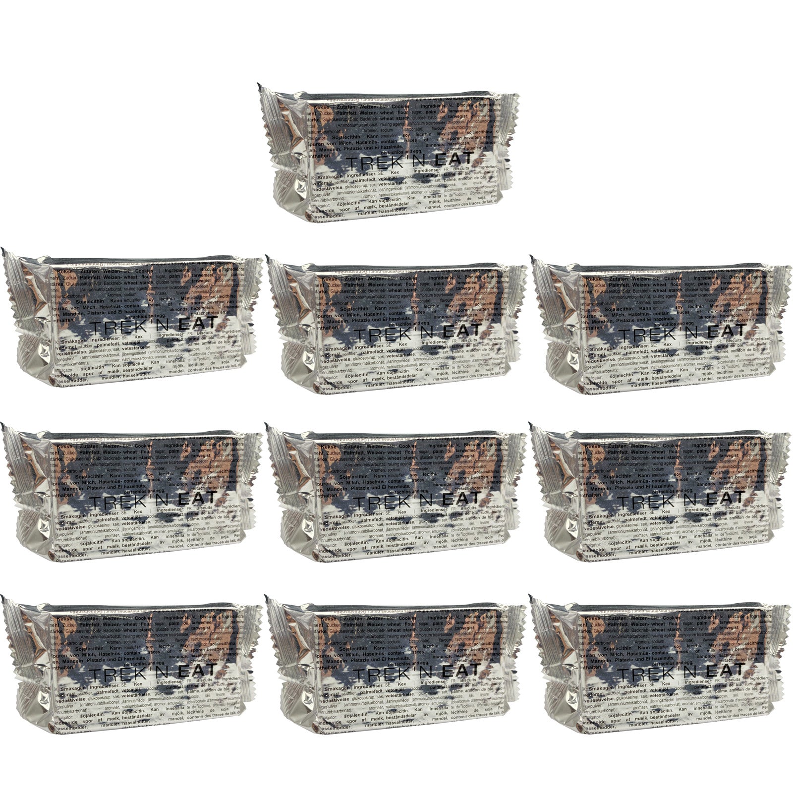 TREK'N EAT 10 x Trekking Hart Kekse Nahrung Outdoor Essen Panzer Ration MRE Keks