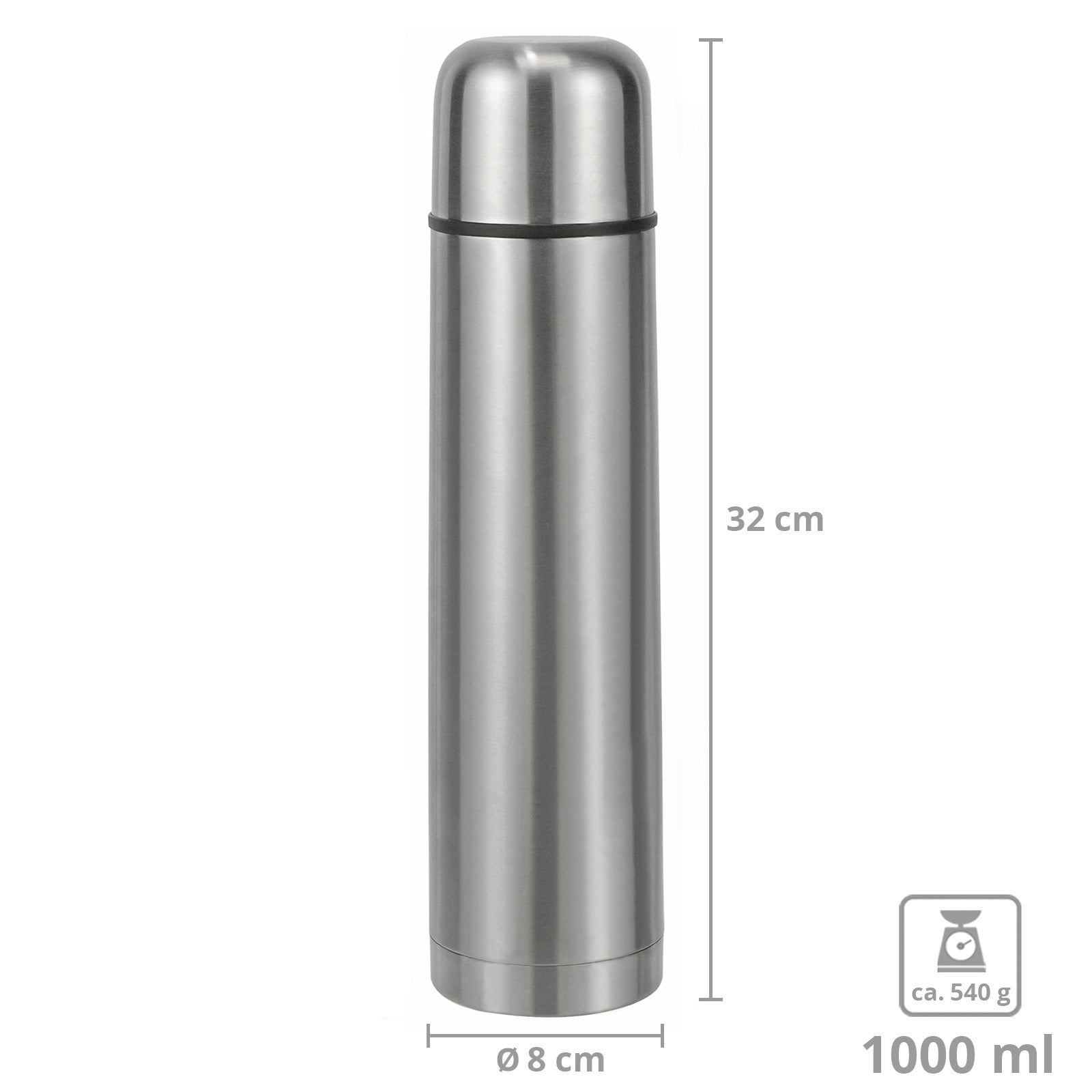 Pichet isotherme 0,5/0,75/1 L – Bouteille isotherme Bouteille isotherme Pichet isotherme en acier inoxydable