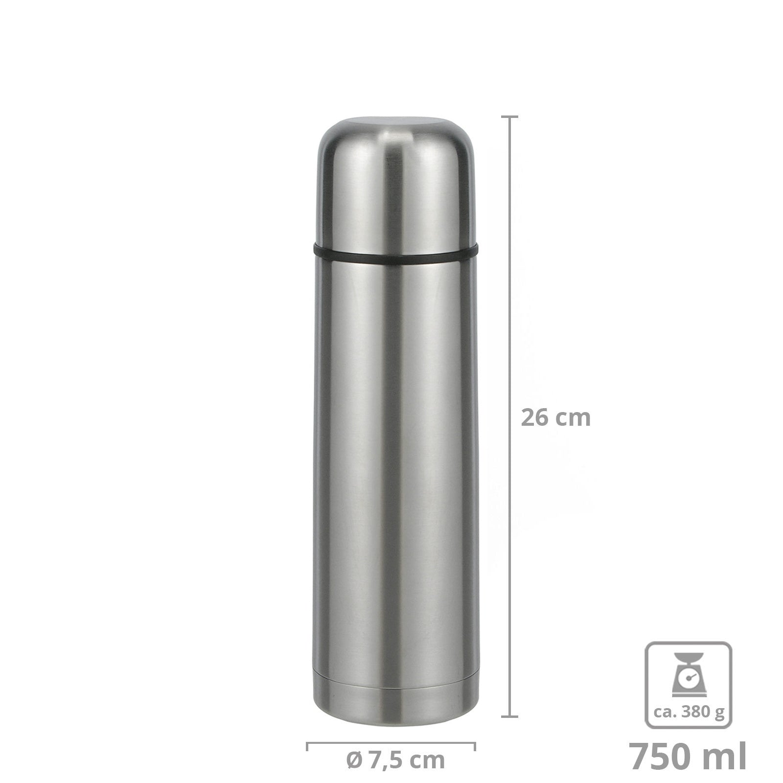 Pichet isotherme 0,5/0,75/1 L – Bouteille isotherme Bouteille isotherme Pichet isotherme en acier inoxydable