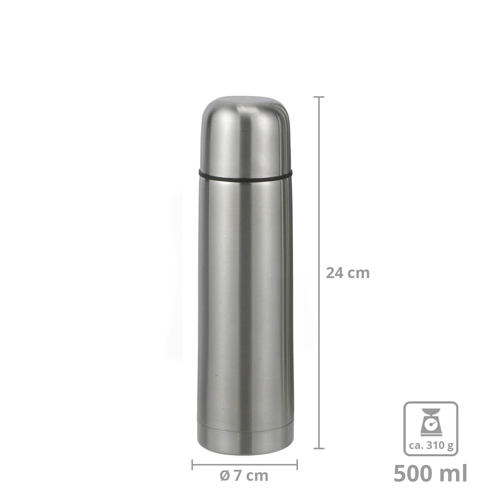 Isolierkanne 0,5/0,75/1 L – Isolierflasche Thermo Flasche Thermo Kanne Edelstahl