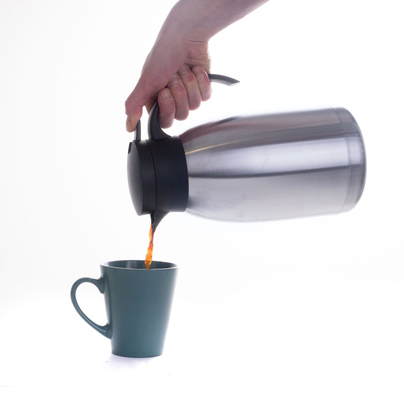 Isolierkanne 2L Isolierflasche – Thermo Kanne Kaffeekanne Edelstahl groß