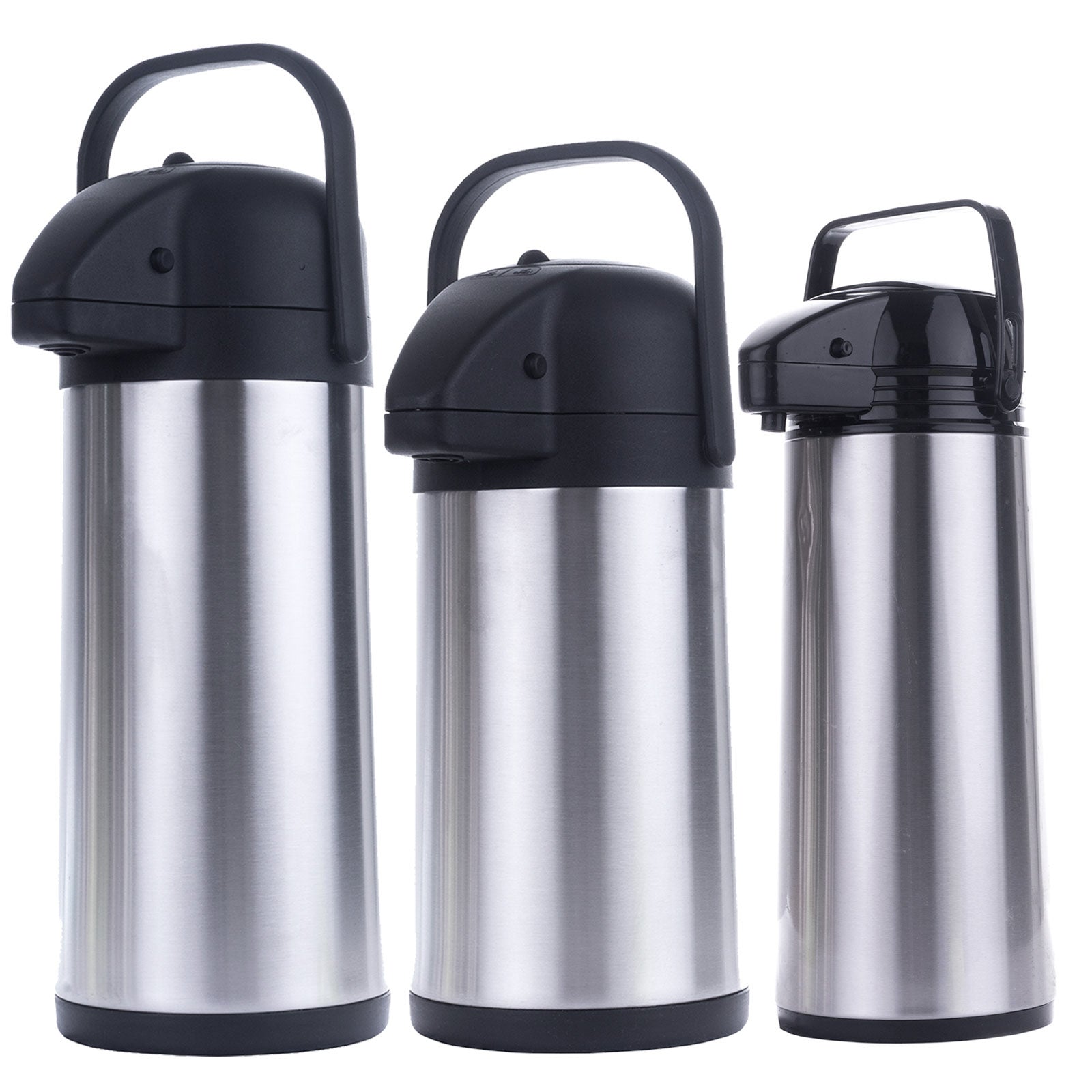 Pichet à pompe Airpot 1,9/2,2/3 L - Pichet isotherme, cafetière en acier inoxydable