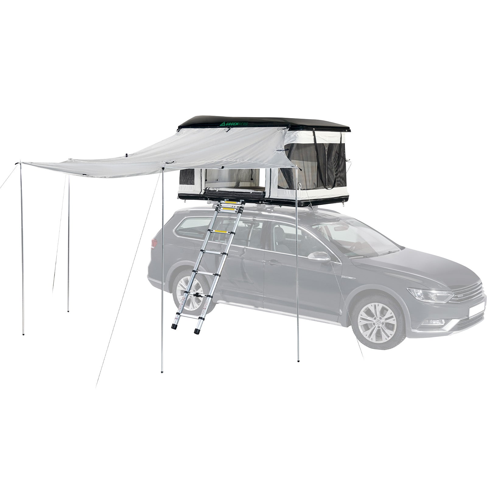 GROENBERG Tarp Hegagon Sonnensegel Camping Zelt Wind Schutz Outdoor Baumwolle