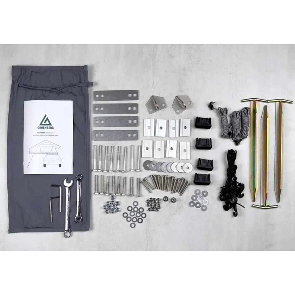 GROENBERG Dachzelt Montagesatz Villmark Montage Ersatz Camping Auto Dach Zelt
