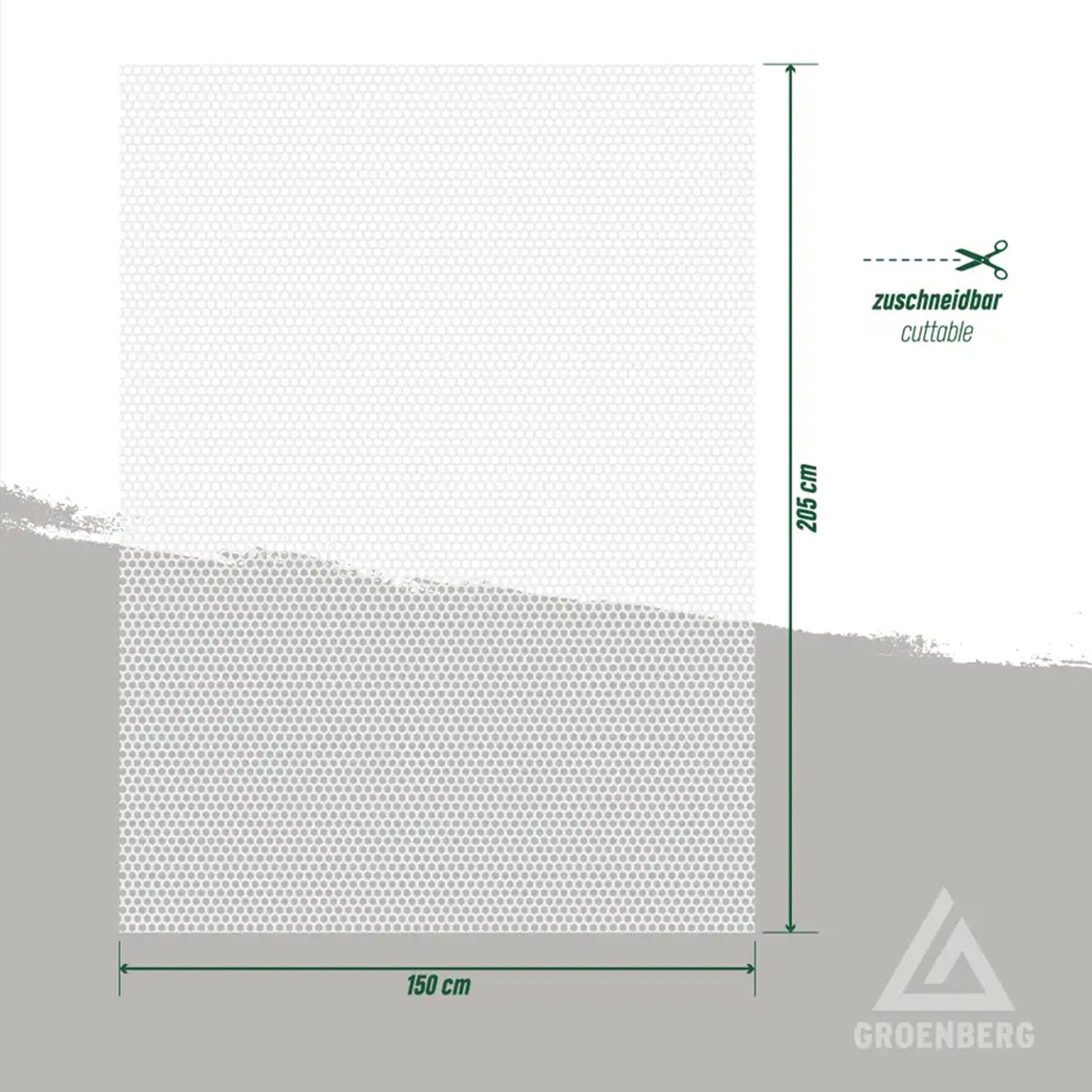 Surmatelas GROENBERG 3D Air Mesh M accessoires pour tente de toit ventilation du matelas