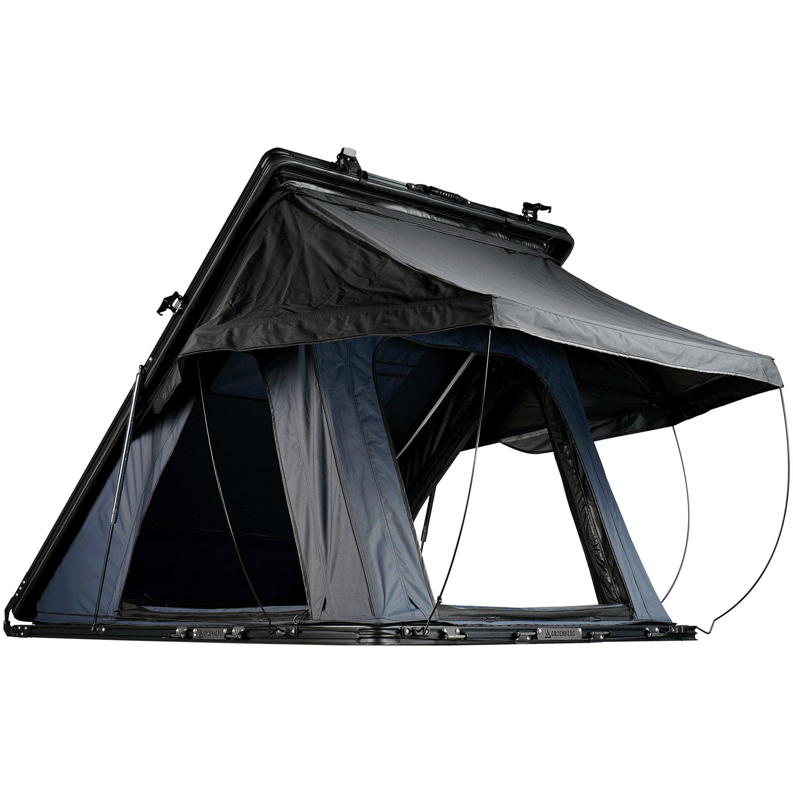 GROENBERG Auto Dachzelt Alvar 2 Personen Hartschale Alu Hardtop Zelt Automatik