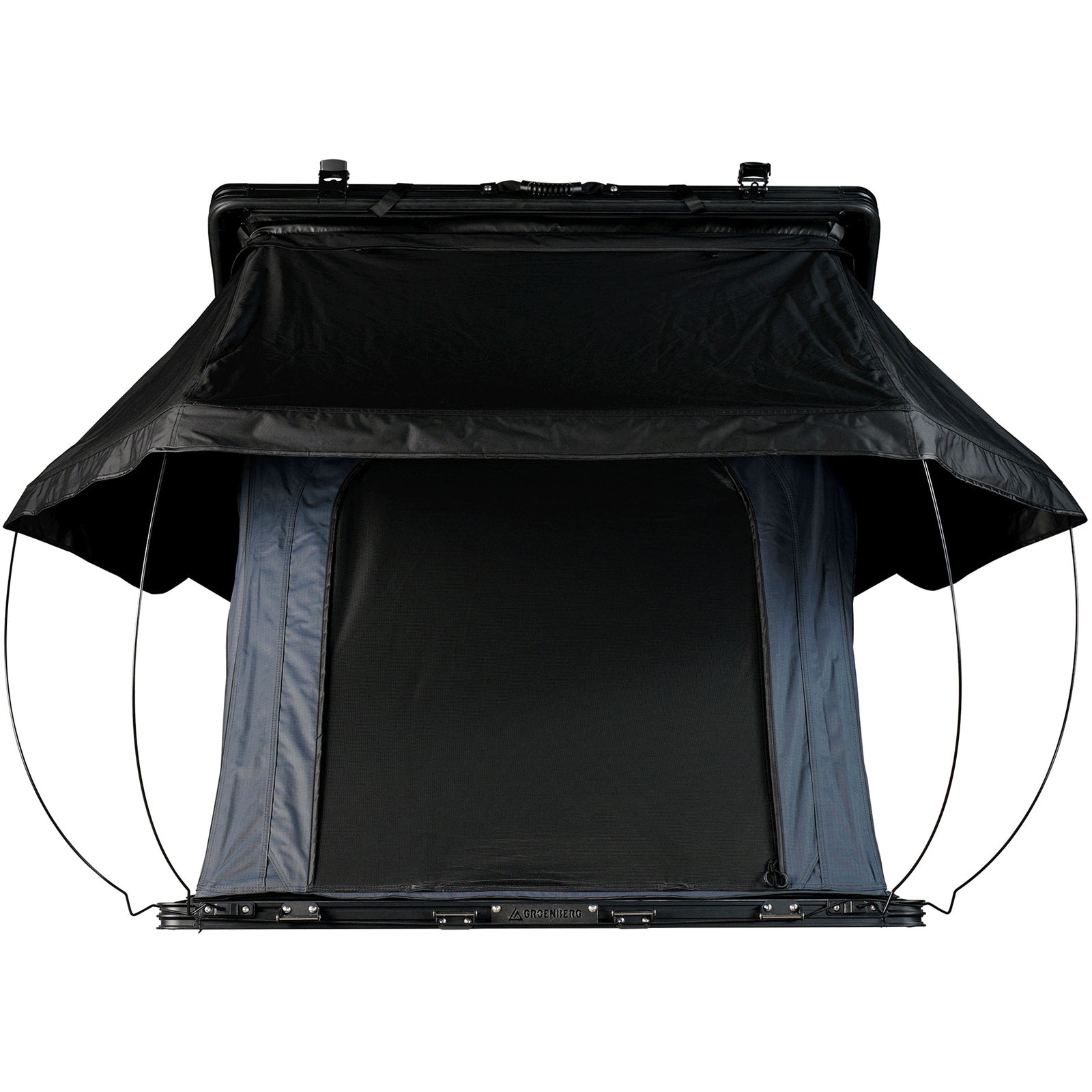 Tente de toit GROENBERG Alvar pour 2 personnes, coque rigide en aluminium, tente automatique