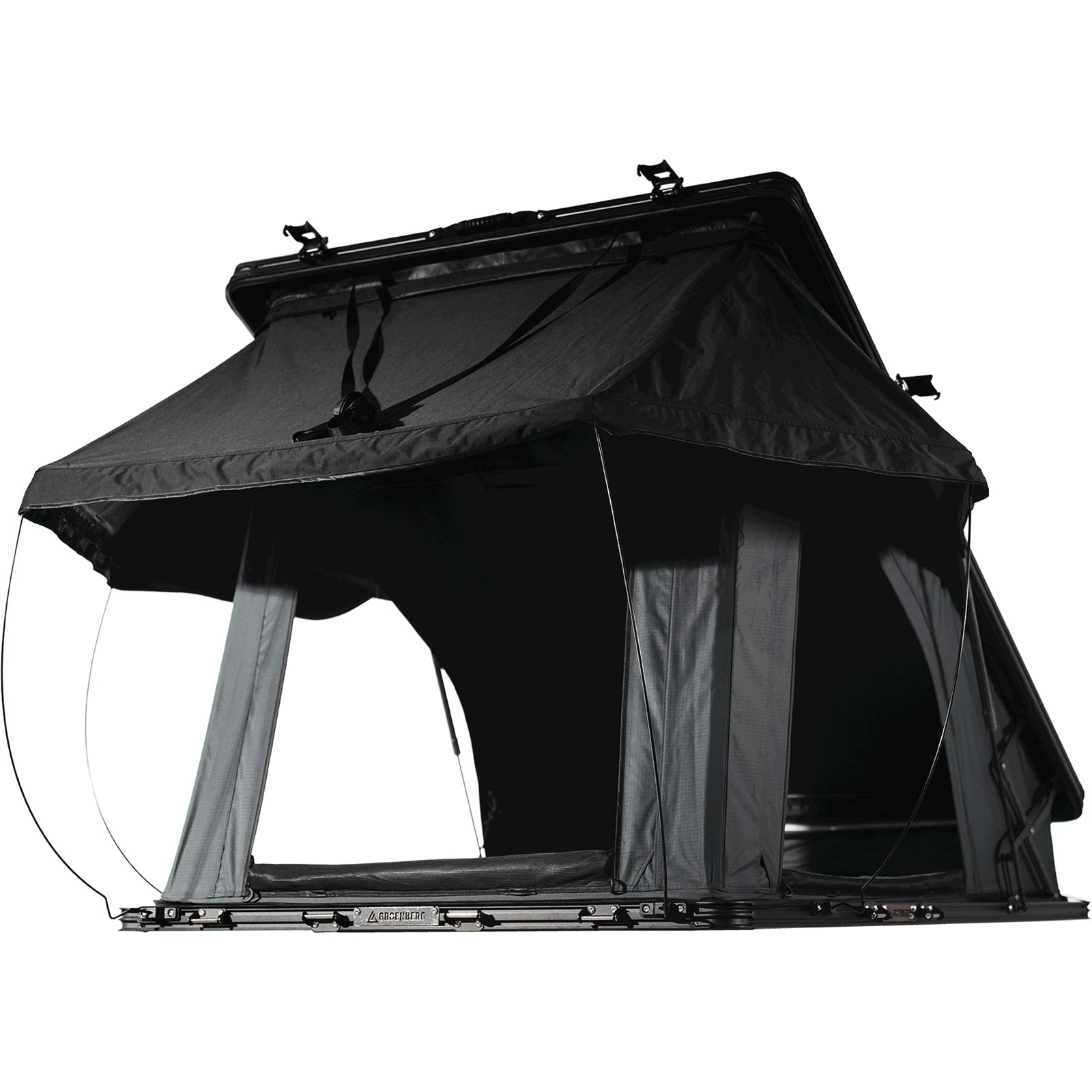 Tente de toit GROENBERG Tjelvar pour 2 personnes, coque rigide en aluminium, tente automatique
