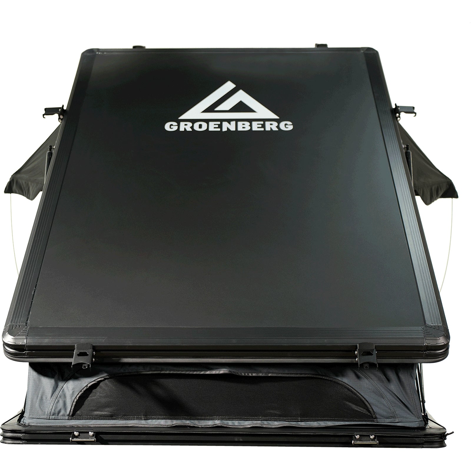 GROENBERG Auto Dachzelt Tjelvar 2 Personen Hartschale Alu Hardtop Zelt Automatik