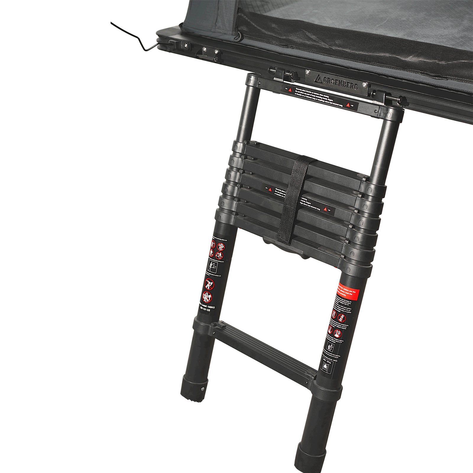 Tente de toit GROENBERG Tjelvar pour 2 personnes, coque rigide en aluminium, tente automatique