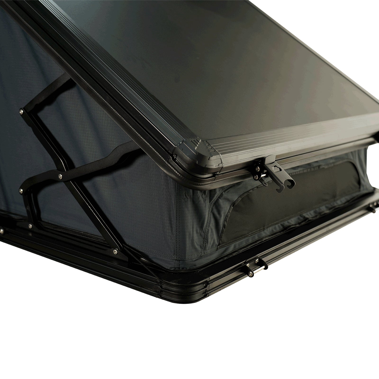 Tente de toit GROENBERG Tjelvar pour 2 personnes, coque rigide en aluminium, tente automatique