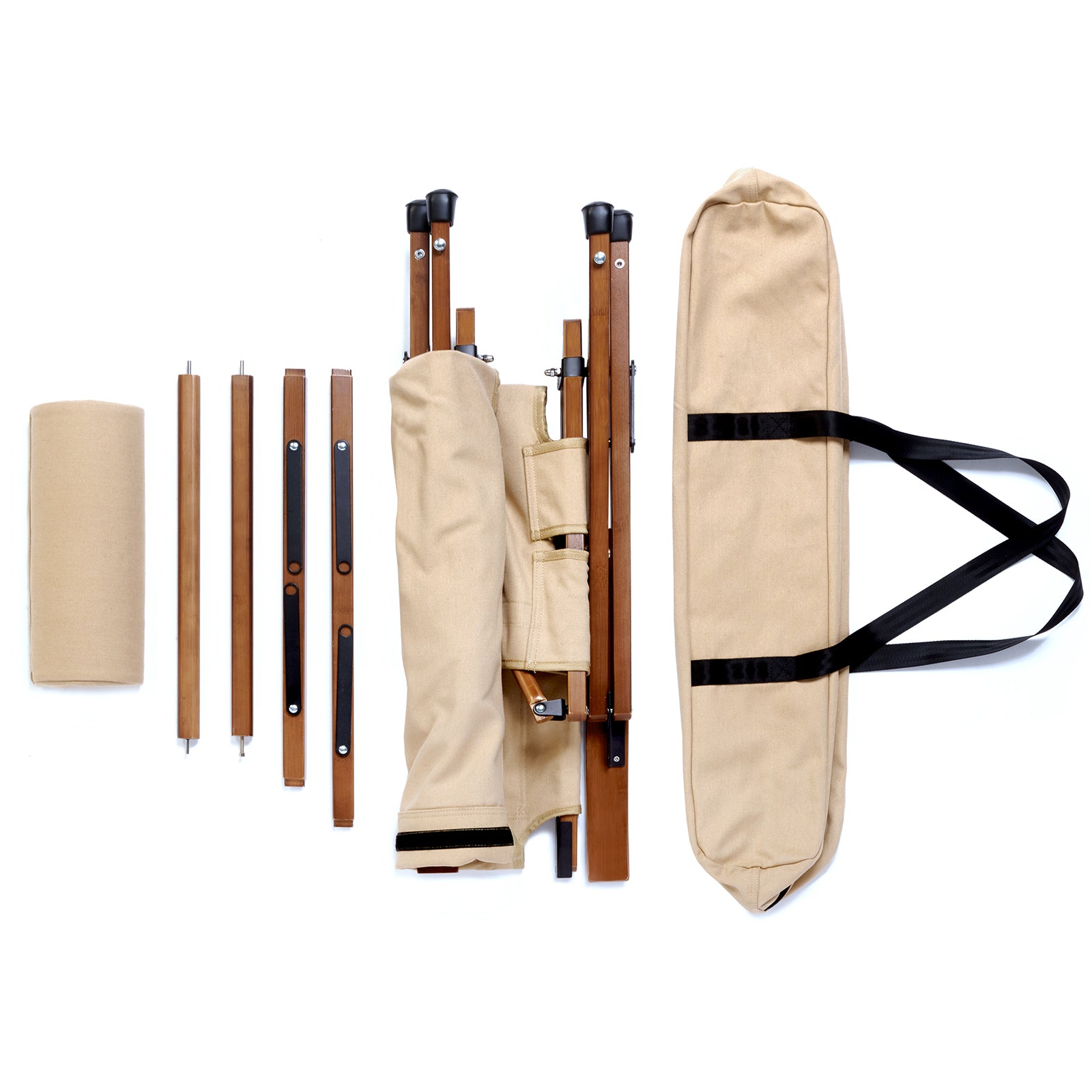 GROENBERG Klappstuhl Skogen Retro Campingstuhl Faltstuhl Stuhl Verstellbar Holz