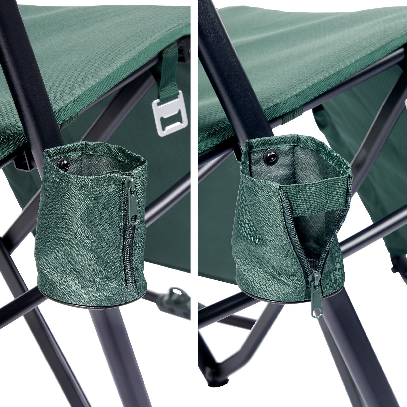 Chaise de camping GROENBERG Stjarna, chaise longue de plage pliable et réglable en continu