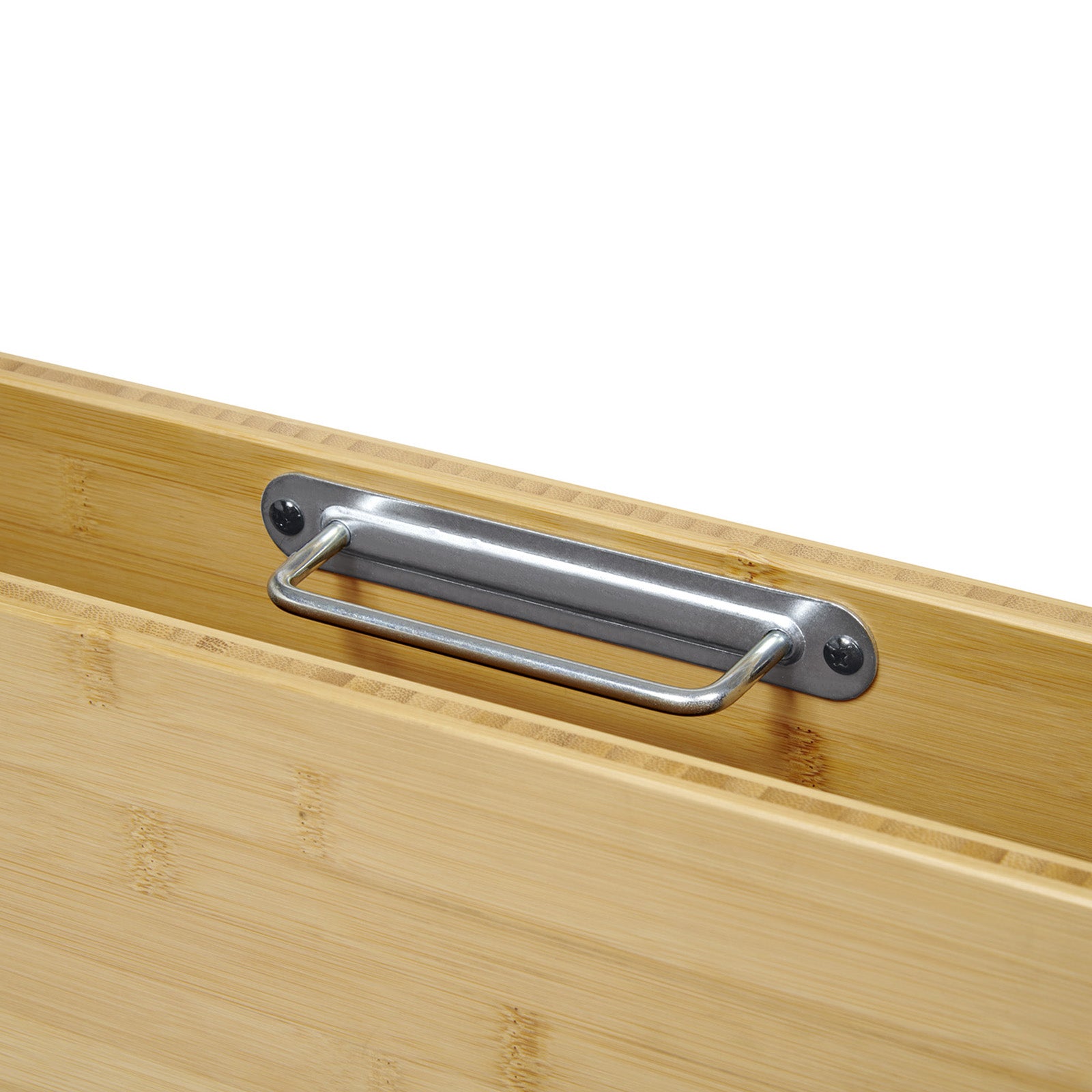 GROENBERG Camping Table Skal Folding Table Suitcase Table Height Adjustable Bamboo Wood