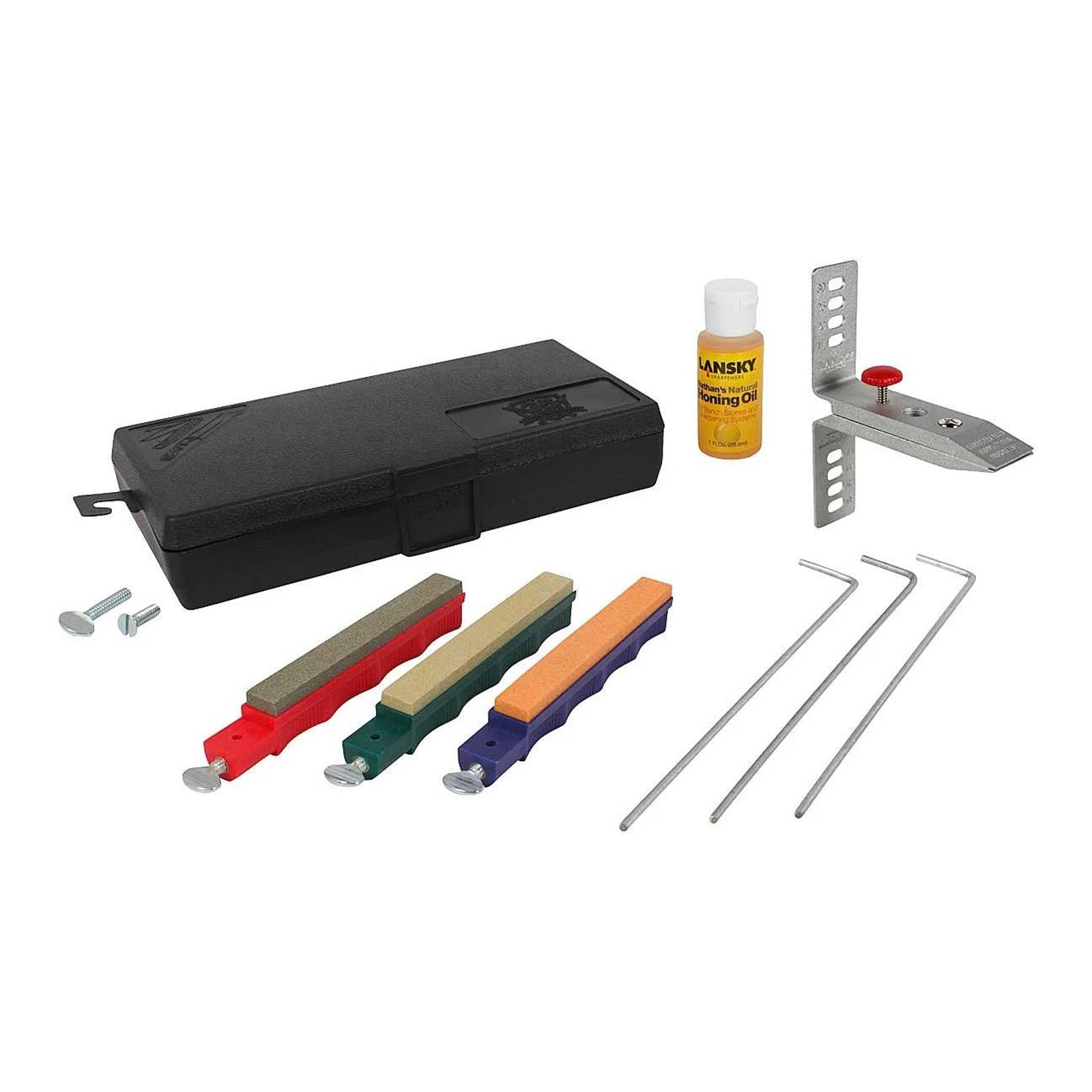 LANSKY 3er Messerschärfset Messerschleifer Schleifstein Abziehstein Wetzstein