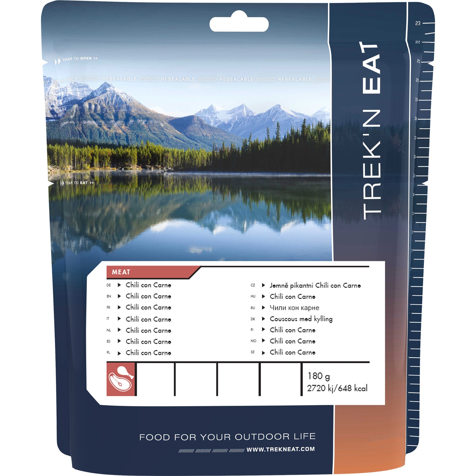 TREK'N EAT Chili con Carne Outdoor Trekking Not Ration Nahrung Essen Mahlzeit