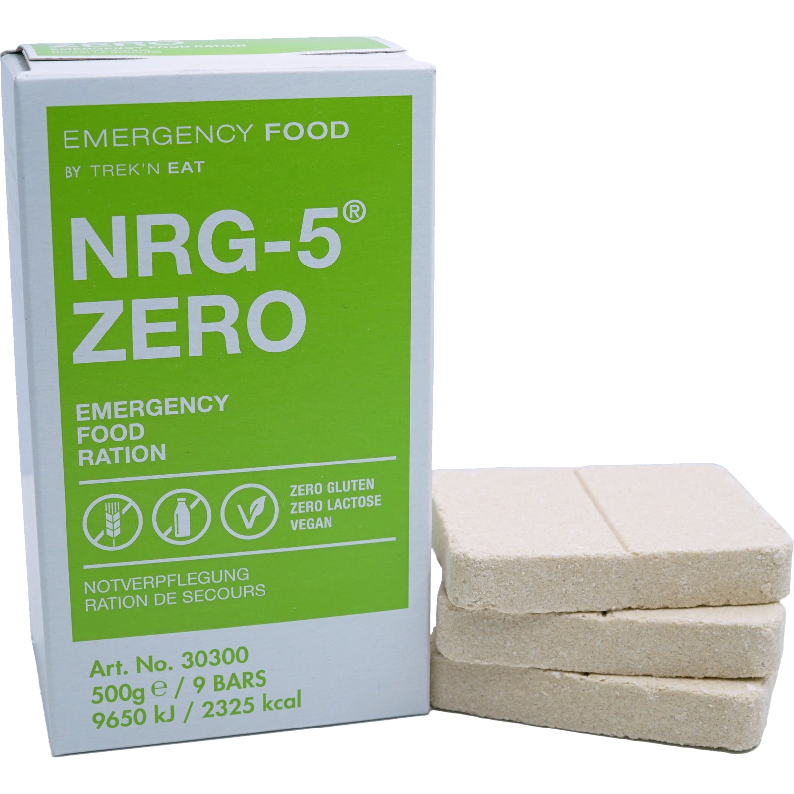 EMERGENCY FOOD 50x NRG-5 ZERO Trekking Nahrung Not Ration Essen Glutenfrei Vegan